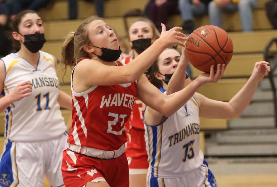 WAVERLY RIDES 56 FIRST-HALF POINTS TO 74-30 ROUT OF TRUMANSBURG