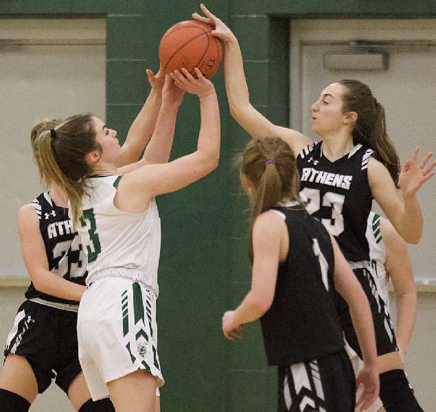 ATHENS CLOSES STRONG IN 52-37 WIN OVER WELLSBORO