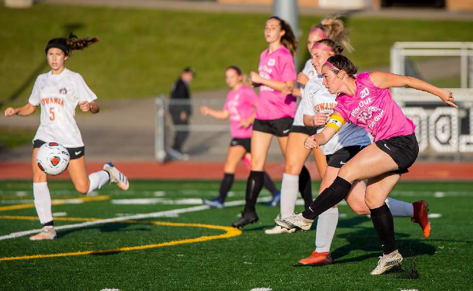ATHENS TOPS TOWANDA, 5-1, IN ANNUAL 'PINK OUT' GAME