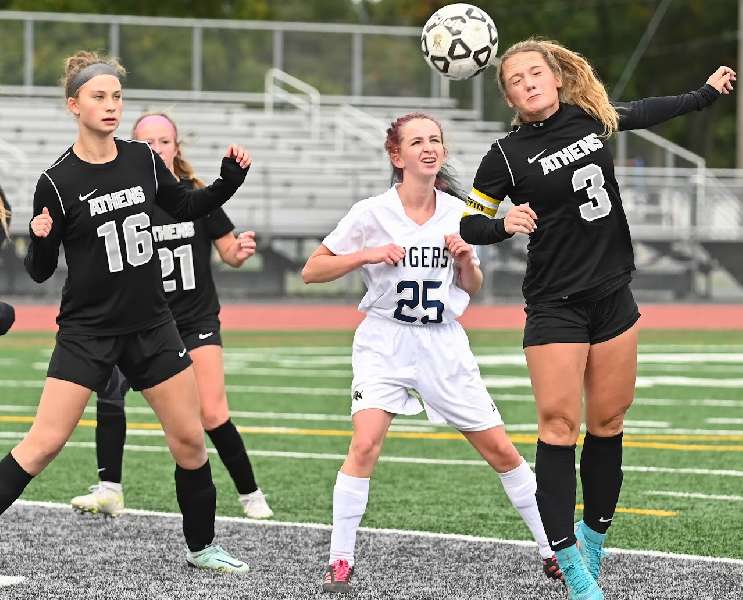 THOMAN POSTS ANOTHER FOUR-GOAL GAME IN ATHENS' 6-0 WIN OVER NP-MANSFIELD