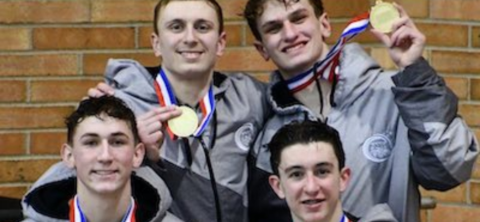 Athens Boys' 400 Free Relay Punches Ticket To States; Boys Place Third, Girls Fifth At Districts