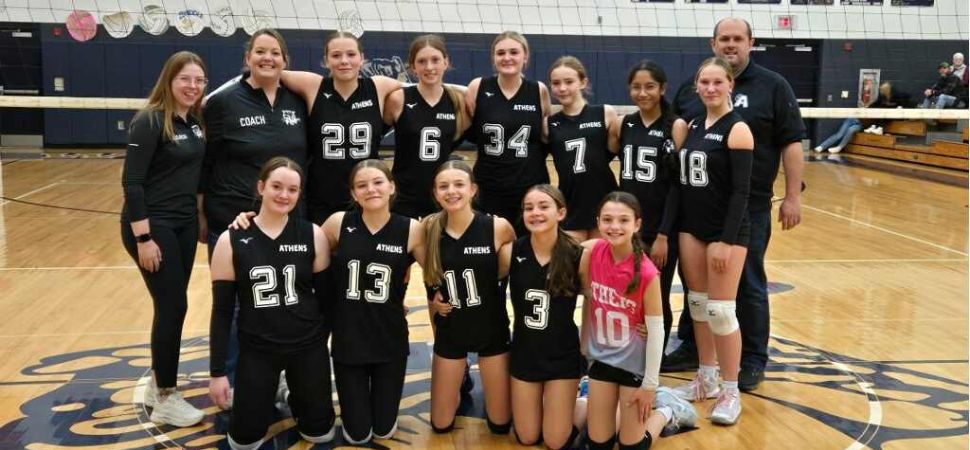 Athens 8th A Junior High Volleyball Takes 2nd Place at NTL Championship Tournament