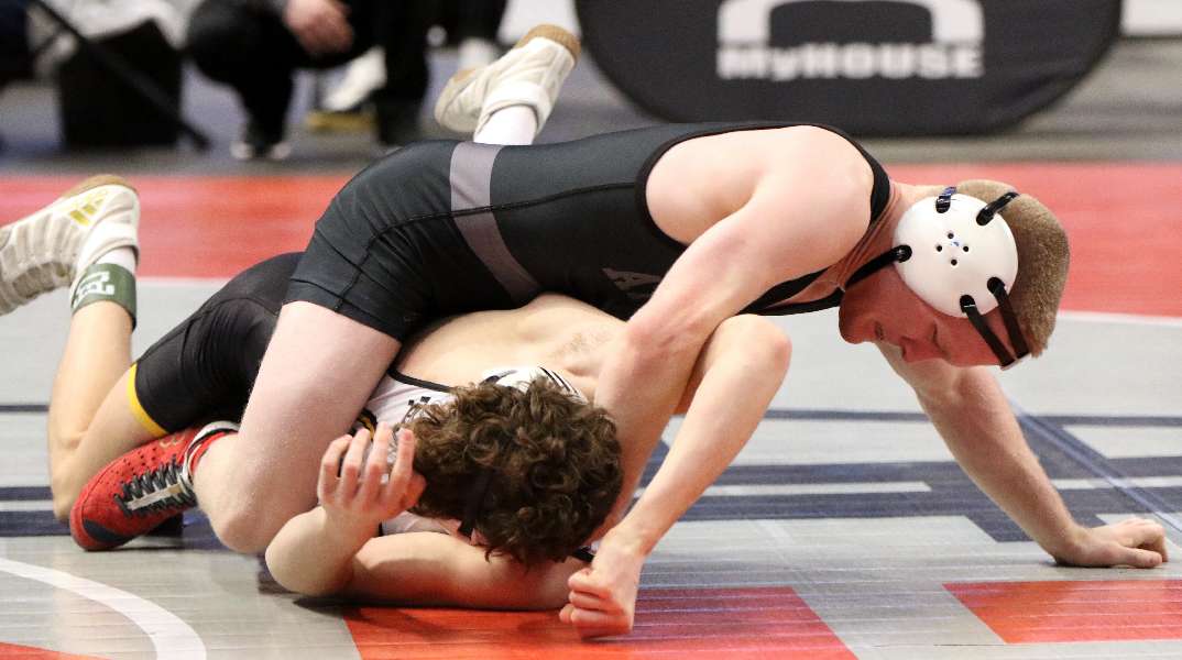 BRADLEY CONTINUES CHASE; RIDES THIRD-PERIOD FALL INTO SEMIFINALS