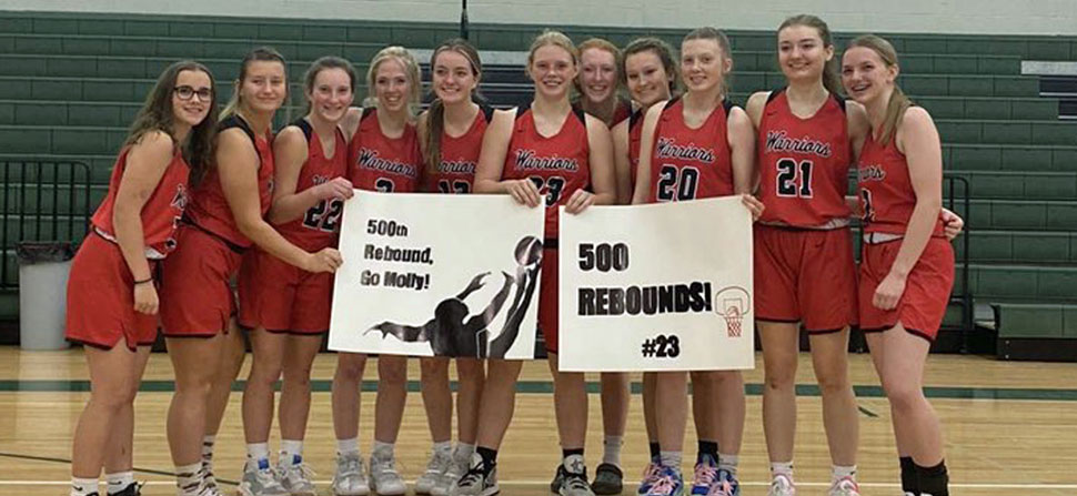 Ward hits 500 rebounds as Lady Warriors fall to Wellsboro