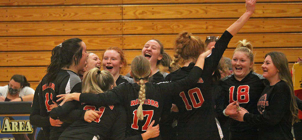 Lady Warriors edge Berlin to advance to PIAA Volleyball Class A Semi-Finals.