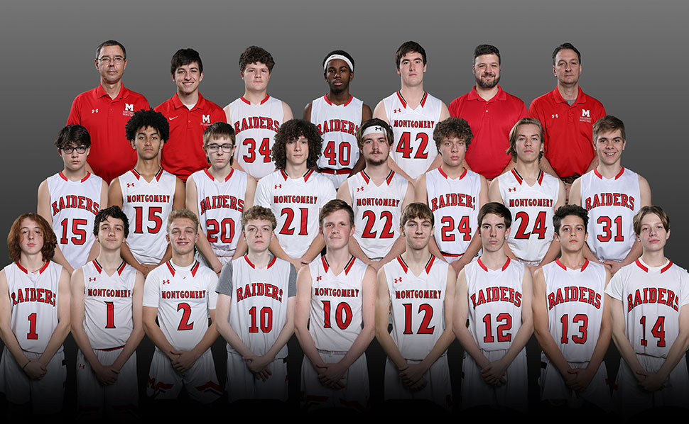 2021 Montgomery Red Raiders Varsity Boys Basketball Roster