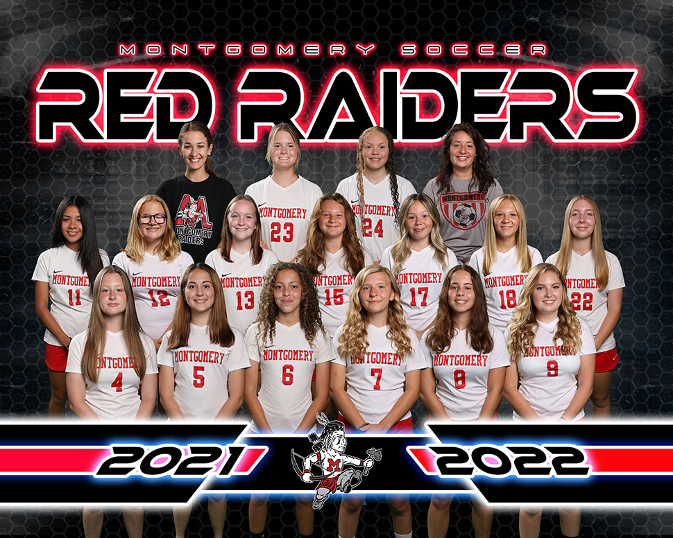 2021 Montgomery Red Raiders Varsity Girls Soccer Roster