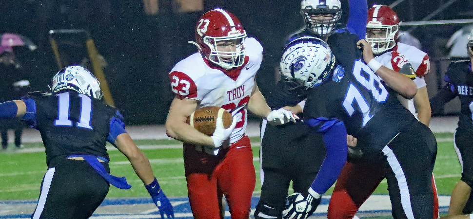 Gilliland's Career Night Leads Troy To 48-34 Win Over Warrior Run And Back To D4 Title Game