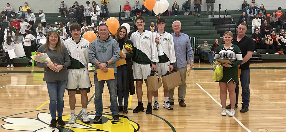 Hornets pull away late for Senior Night win over Towanda