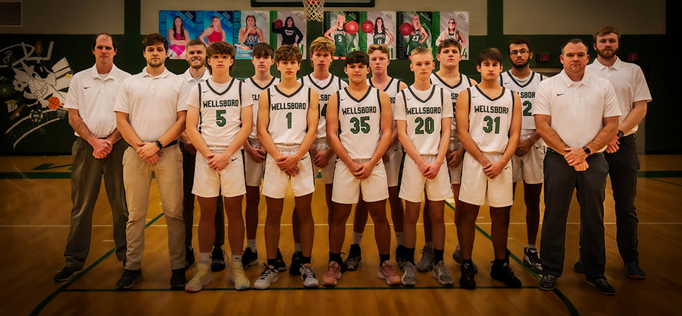 2023 Wellsboro Varsity Boys Basketball Team