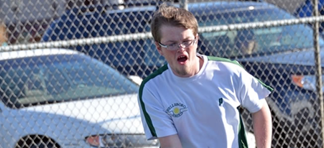 Hornet tennis teams out at District doubles