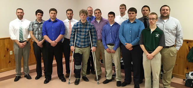 Gridders Club honor 2015 Seniors.