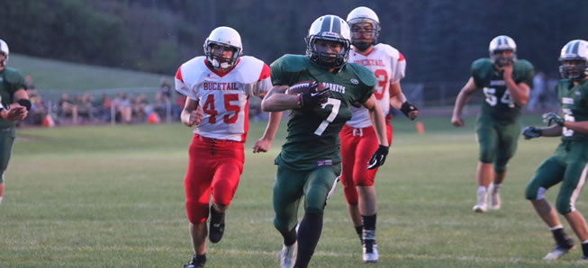 Hornets roll over Bucktail, 65-7.