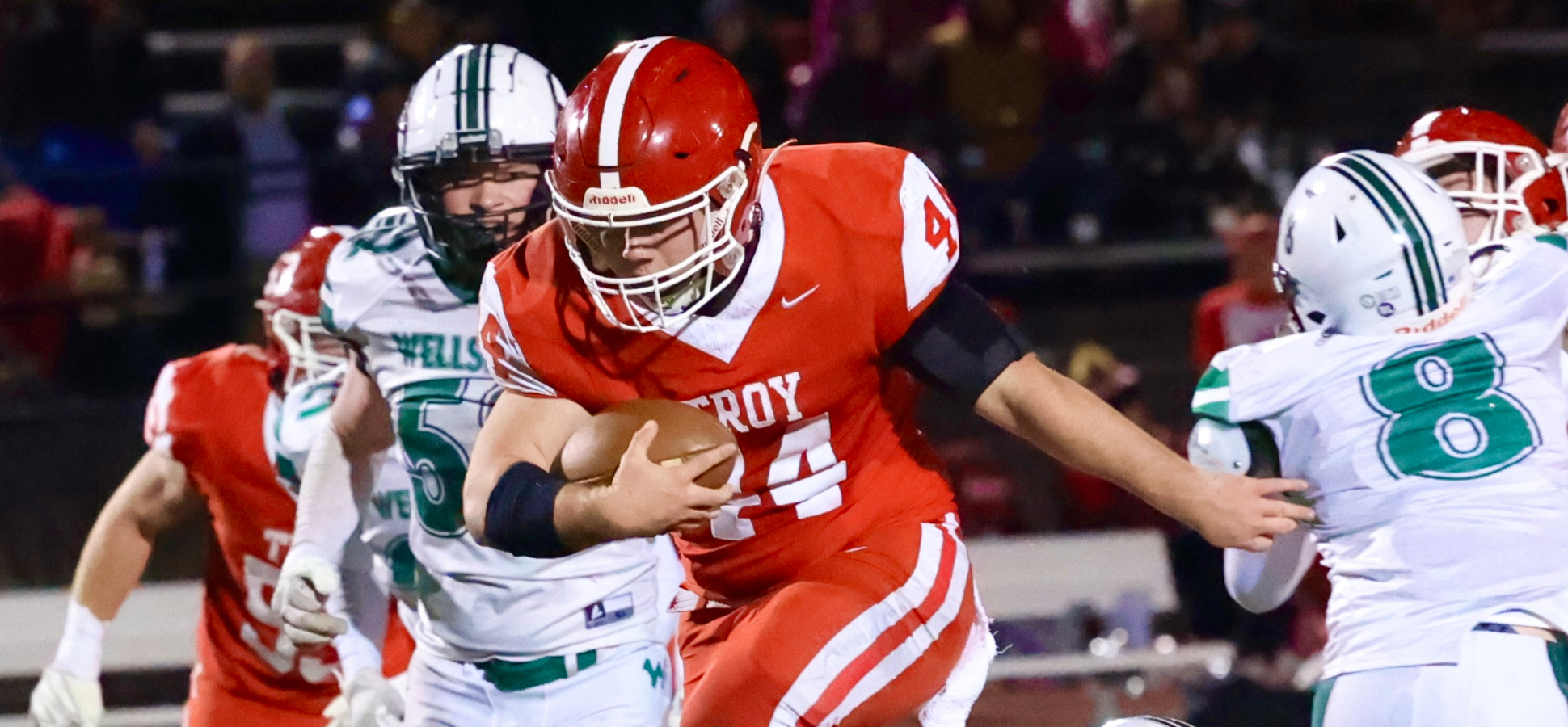 Trojans Scored 49 Unanswered Points To Defeat Wellsboro In D4 Playoffs