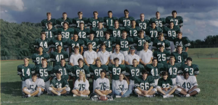 1993 Wellsboro Hornets Varsity Football Roster