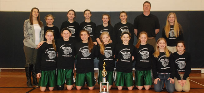 Middle School girls basketball wins NTL Tournament