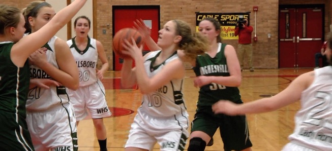 Lady Hornets fall to Hughesville in District semis.