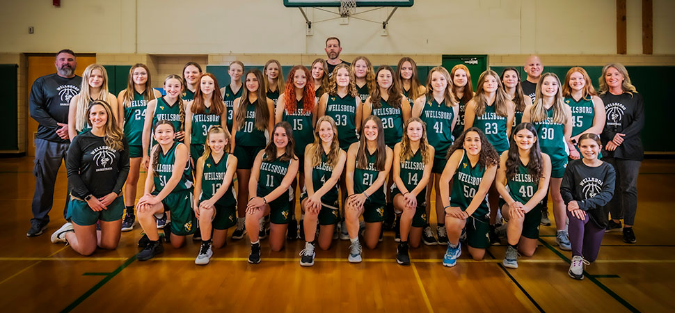 2023 Wellsboro Middle School Girls Basketball Team