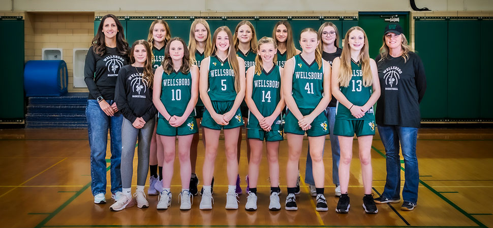 2024 Wellsboro Middle School Girls Basketball Team