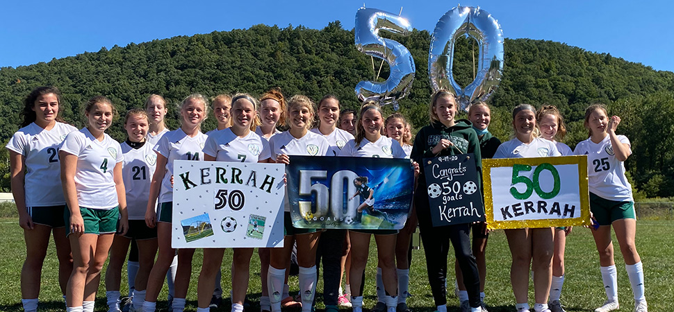 Clymer reaches 50 career goals vs Wyalusing