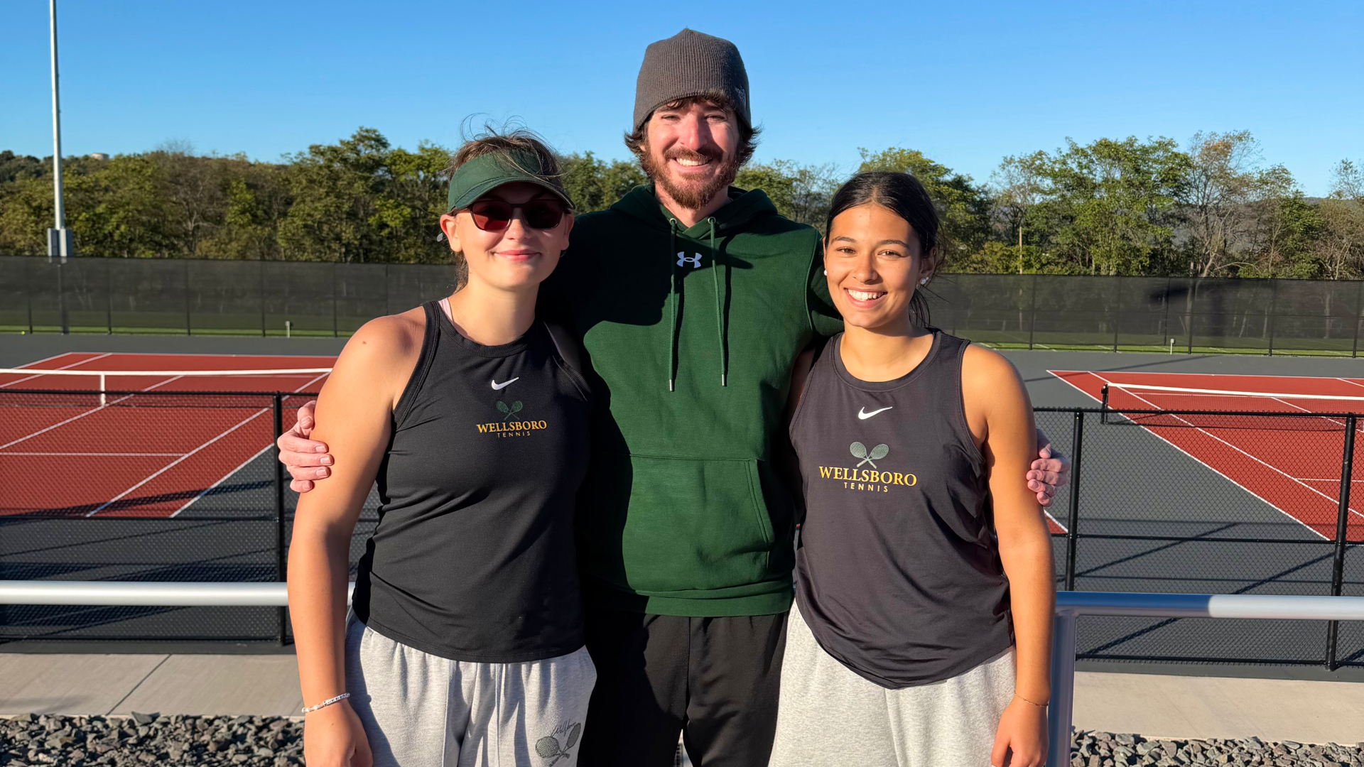Goncalves, Anderegg Reach District Tennis Doubles Quarterfinals