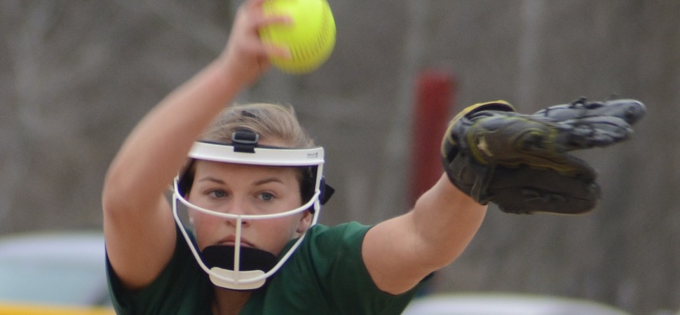 Lady Hornets shutout Sayre on Clymer's no-hitter.