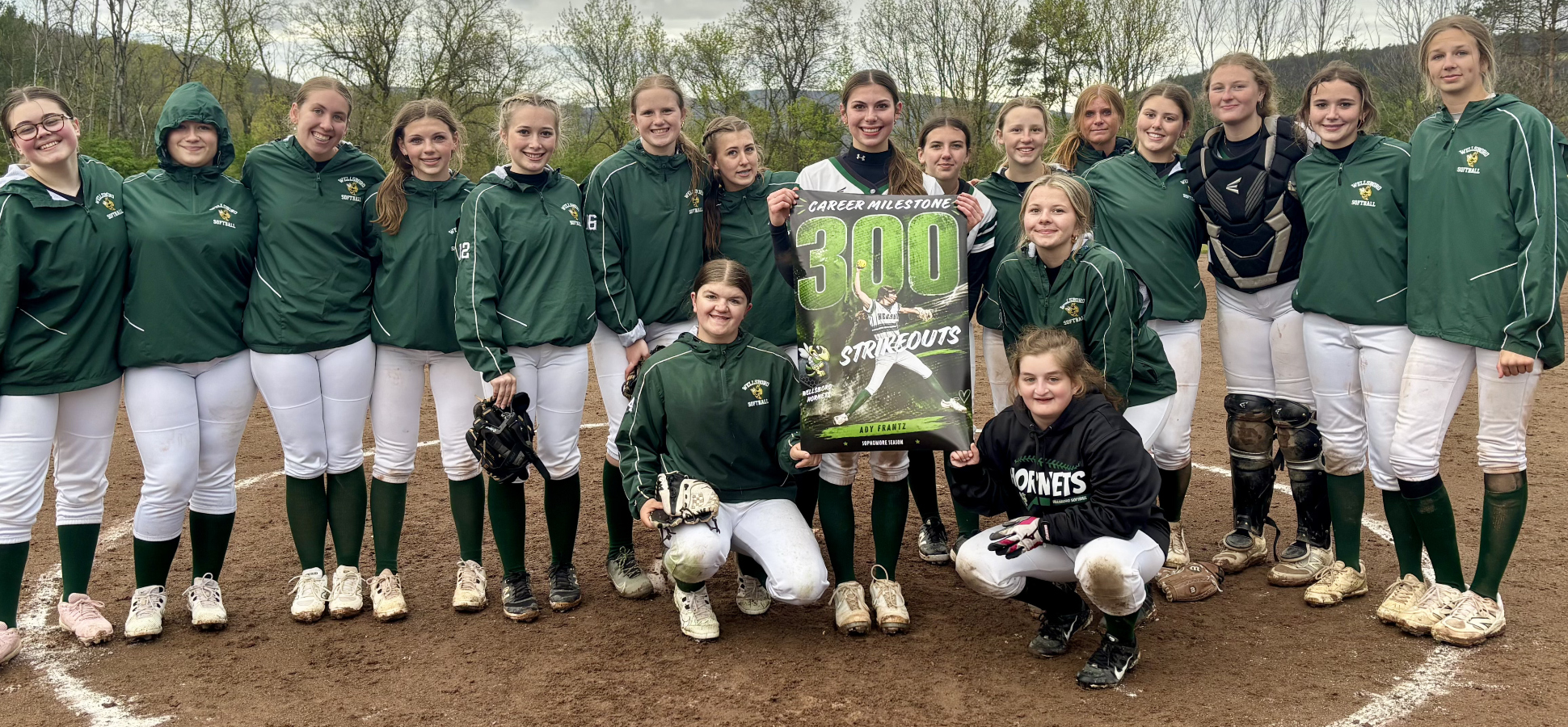 Frantz Reaches 300 Career Strikeouts; Lady Hornets Score Late To Edge Canton