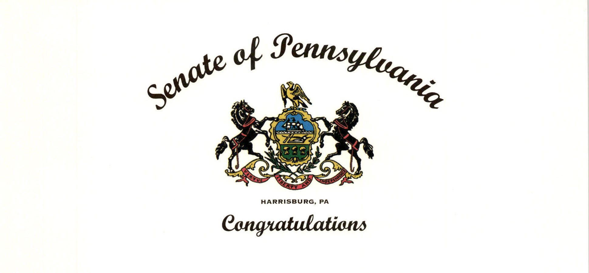 Kosek Receives Citation From Senator Yaw