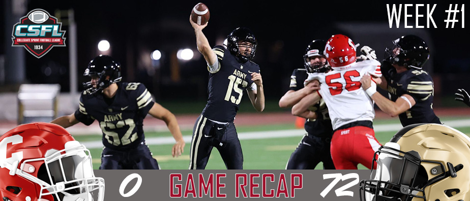 Week #1 Game Recap: Army 72, Cornell 0