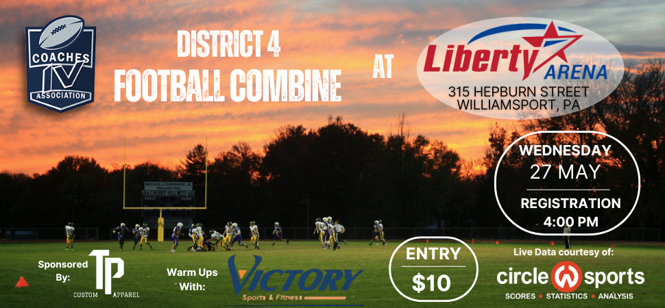 Registration Now Open For 2026 District 4 Football Combine