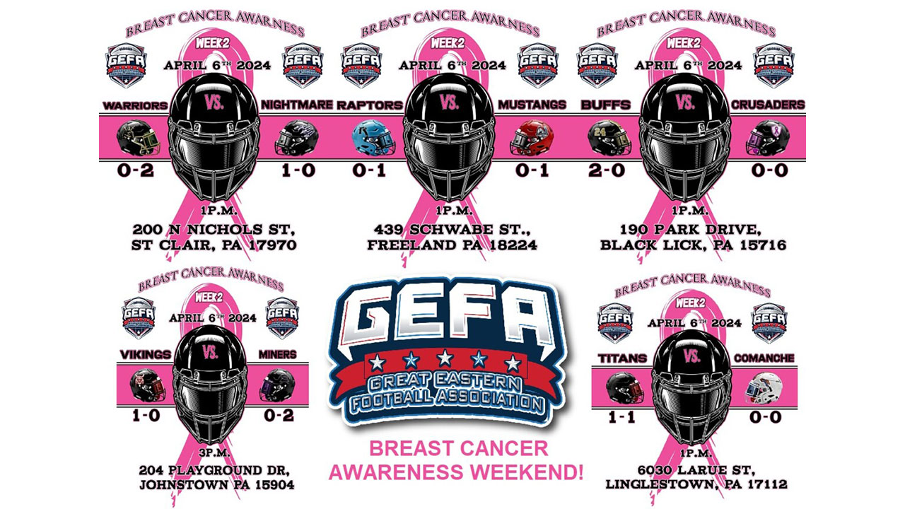 GEFA Holding Breast Cancer Awareness Week: 5 Games On Tap Saturday