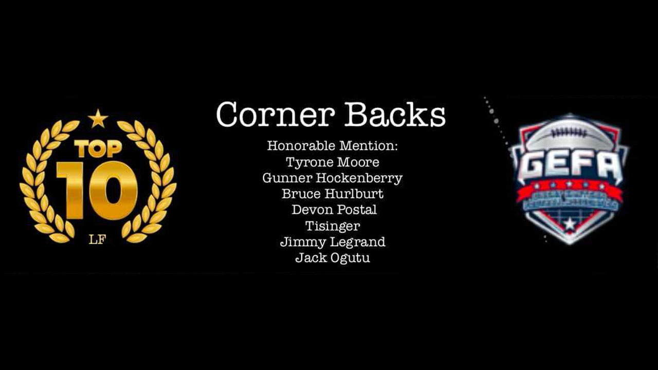 Introducing the Top-10 (1-5) GEFA Corner Backs of 2024