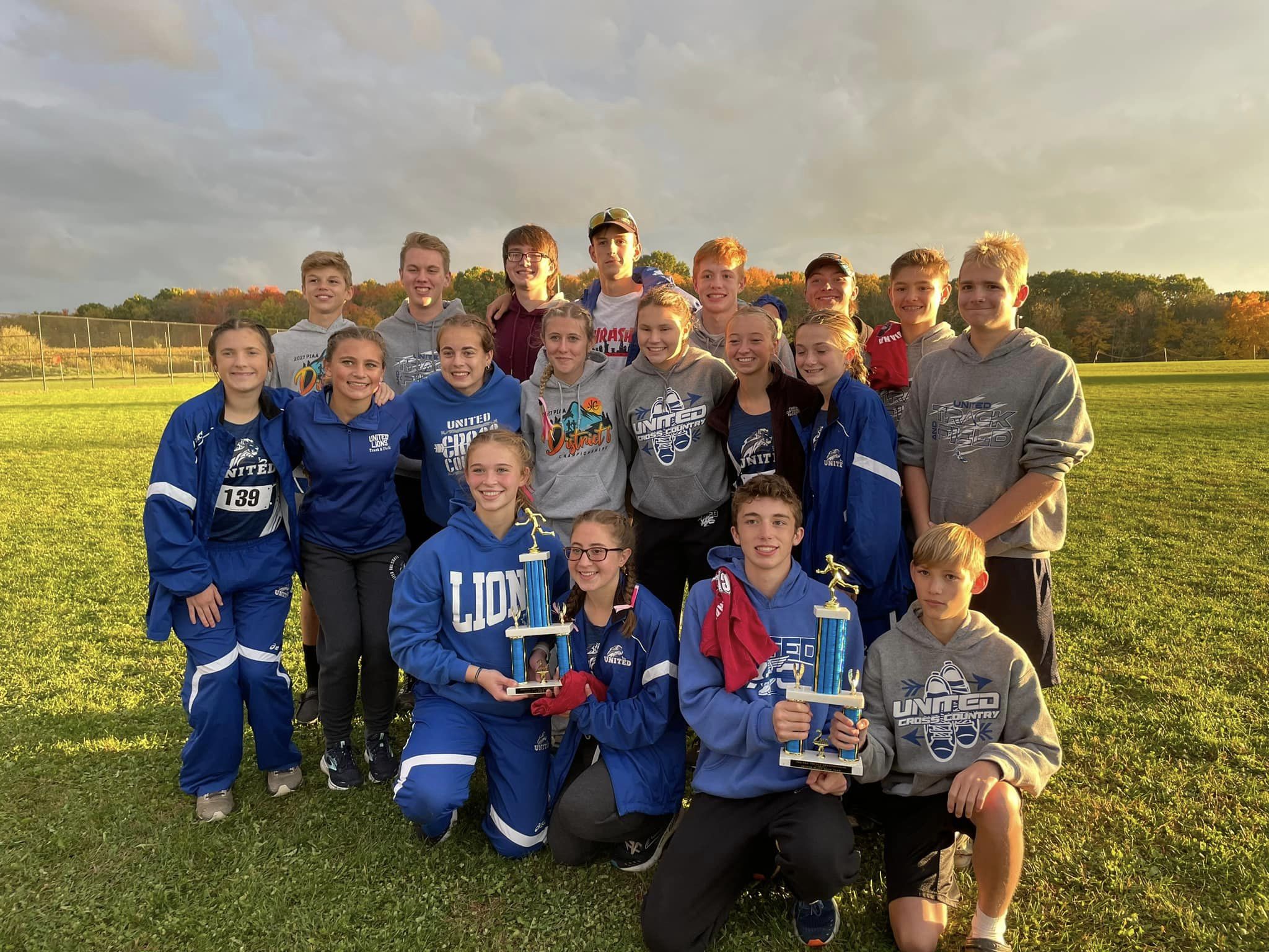Both United Cross Country Teams Place 2nd at The Indiana County Championships