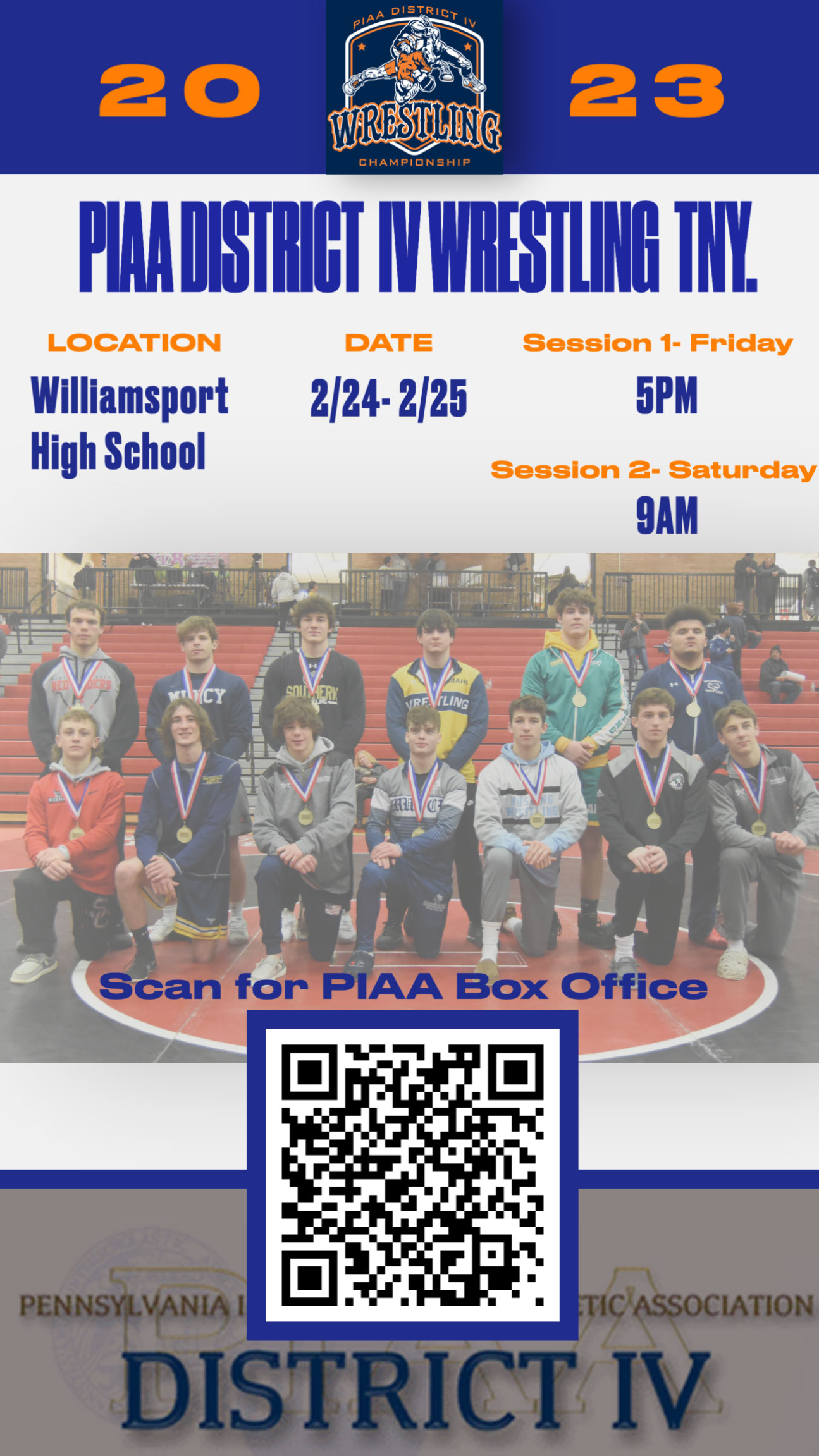 Purchase PIAA District IV Wrestling Tickets