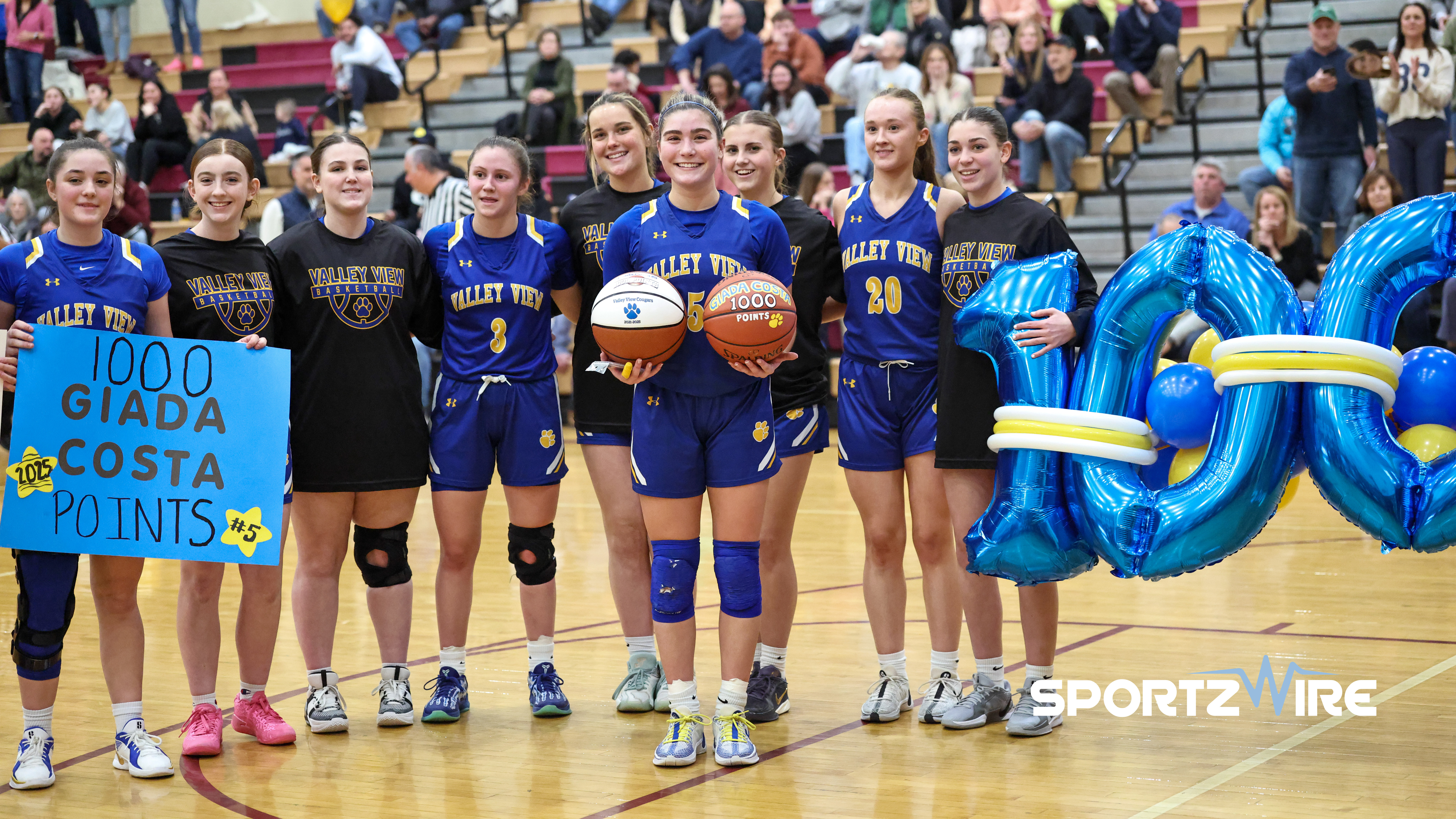 Giada Costa Reaches 1,000 Points on Scranton’s Senior Night in Hard-Fought Battle