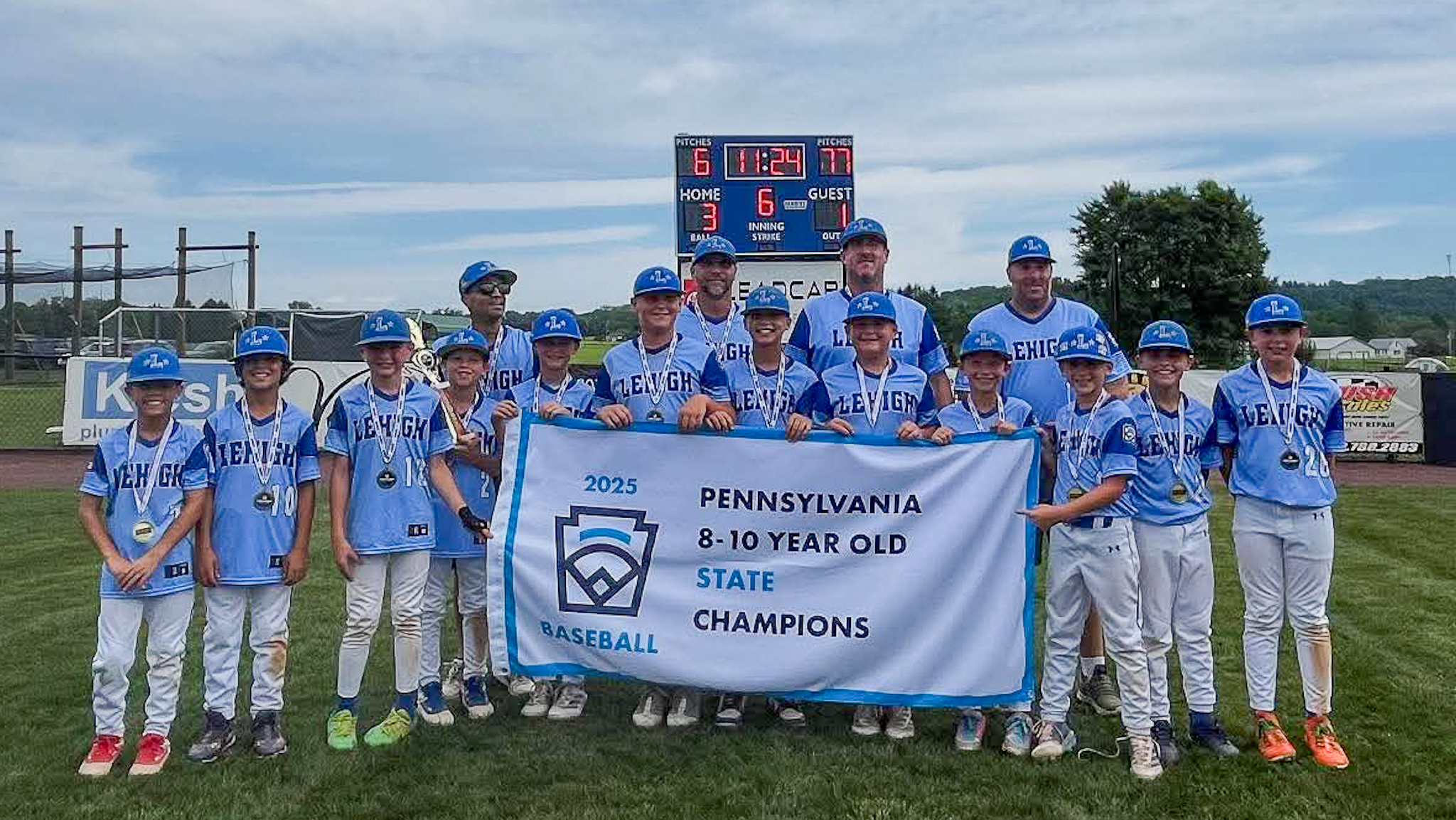 LEHIGH LITTLE LEAGUE 9/10 ALL-STARS CAPTURE PENNSYLVANIA STATE TITLE WITH UNDEFEATED RUN
