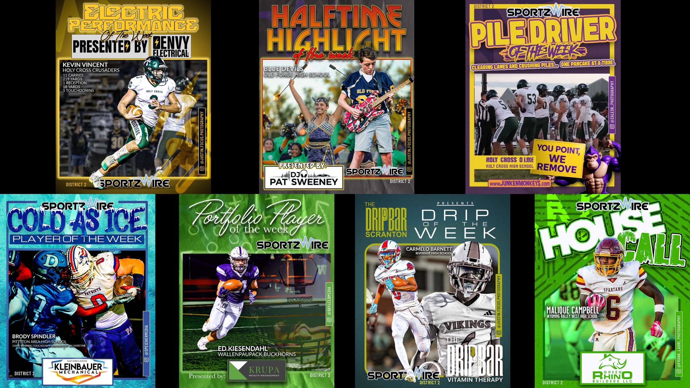 From Electric Runs to Icy Finishes: SportzWire Week 5 Features Bring the Heat Across NEPA