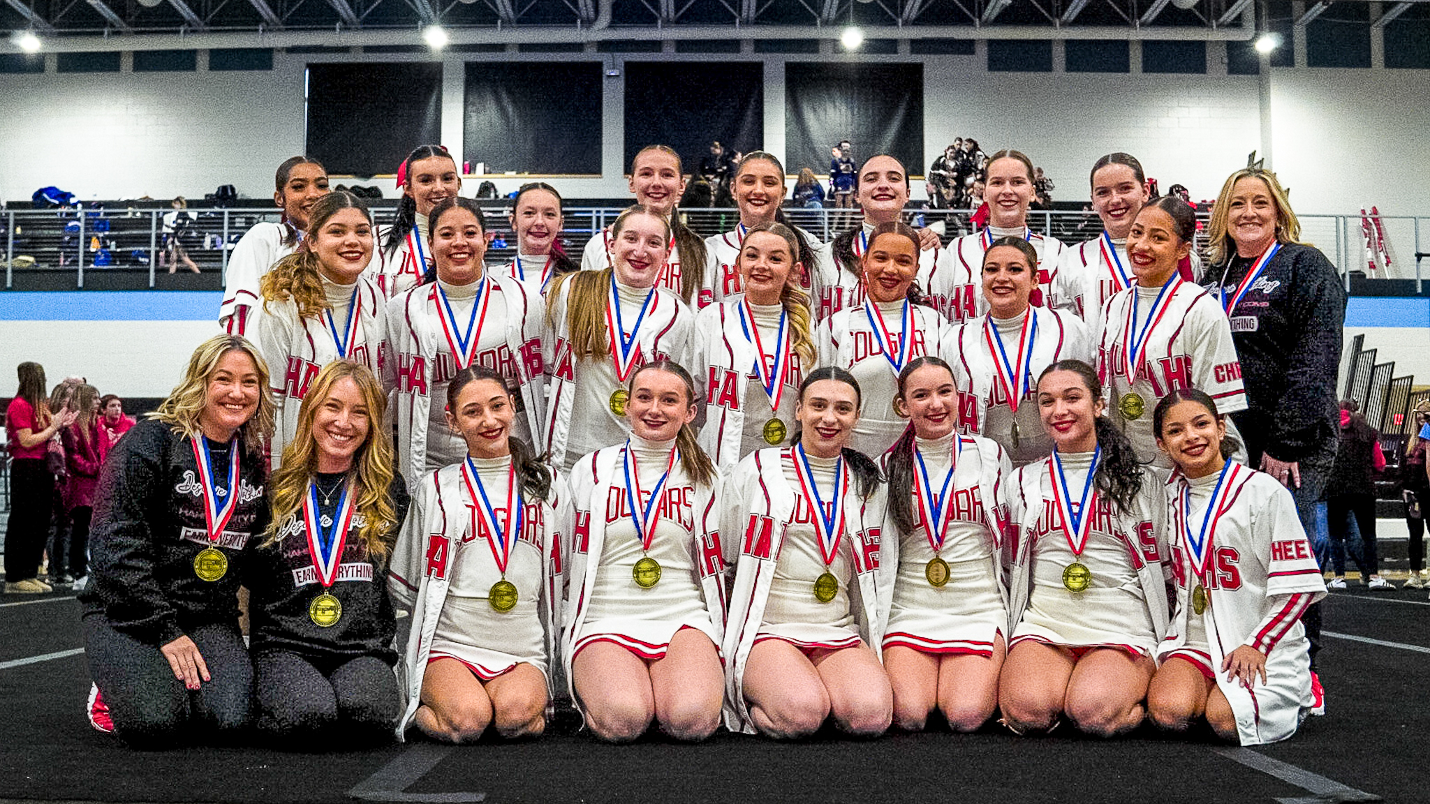 District 2 Cheer Takes Over WBA; History Made and Four Teams Headed to States