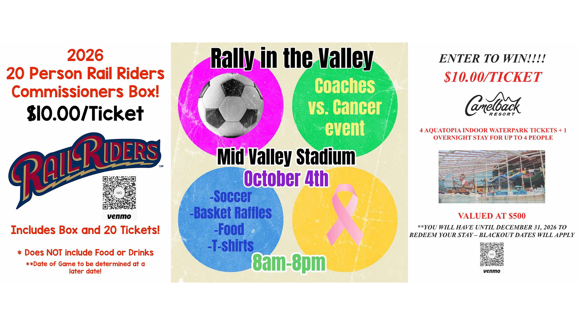 Be Part of the Rally in the Valley: Support Coaches vs Cancer at Mid Valley