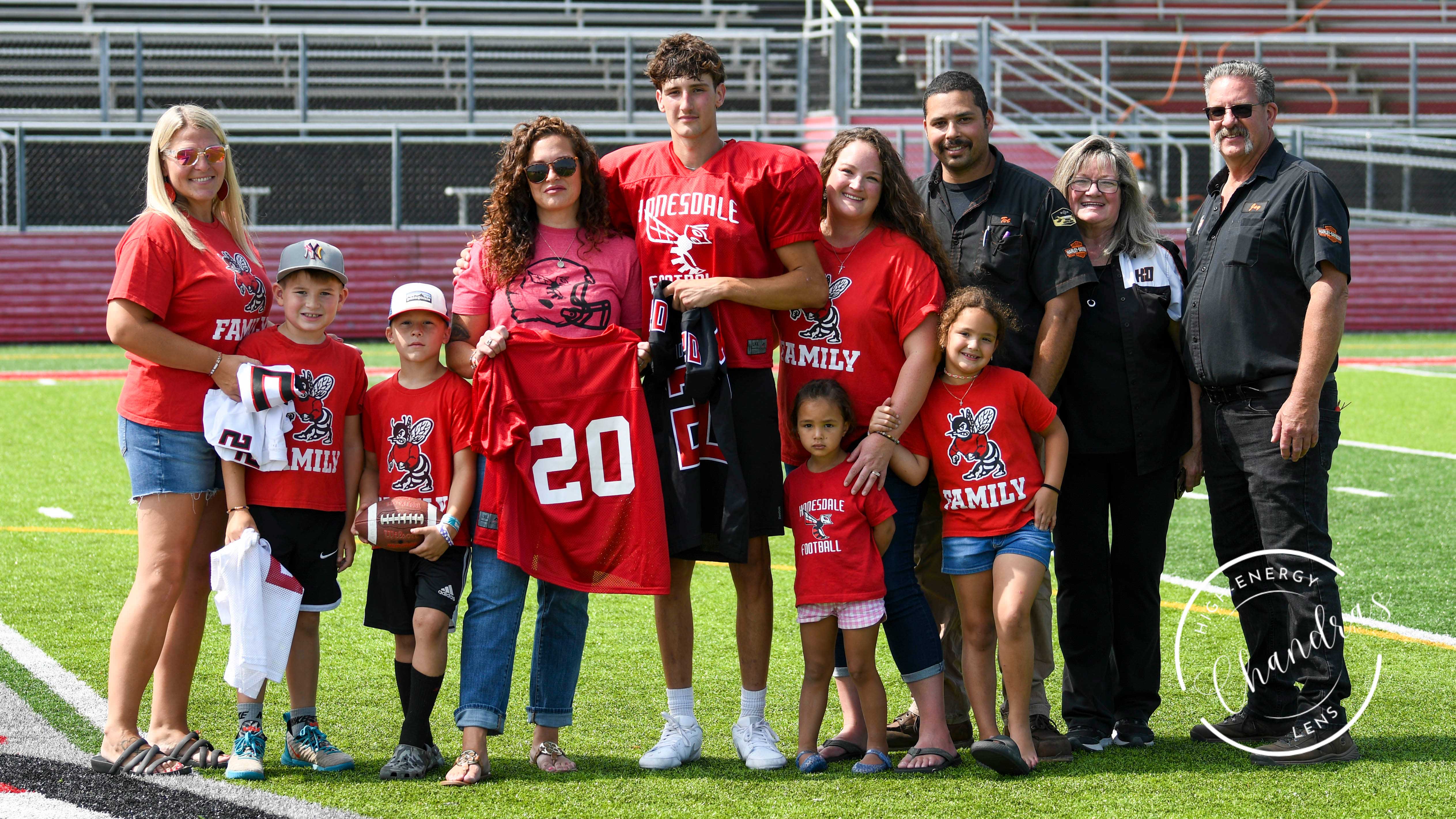 Honesdale Football Honors Samson Fluck with Annual #20 Jersey Presentation