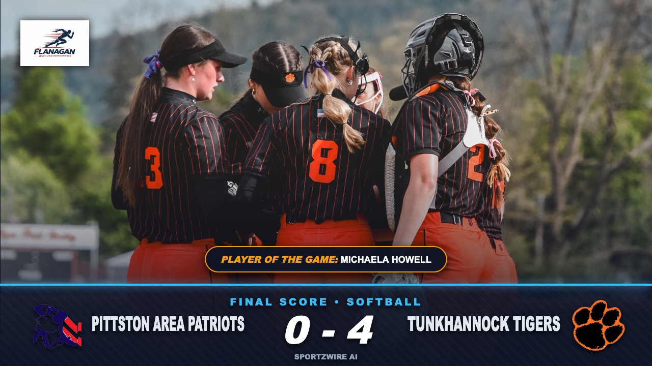 Tunkhannock Tigers Pitching Dominates, Shuts Out Pittston Patriots