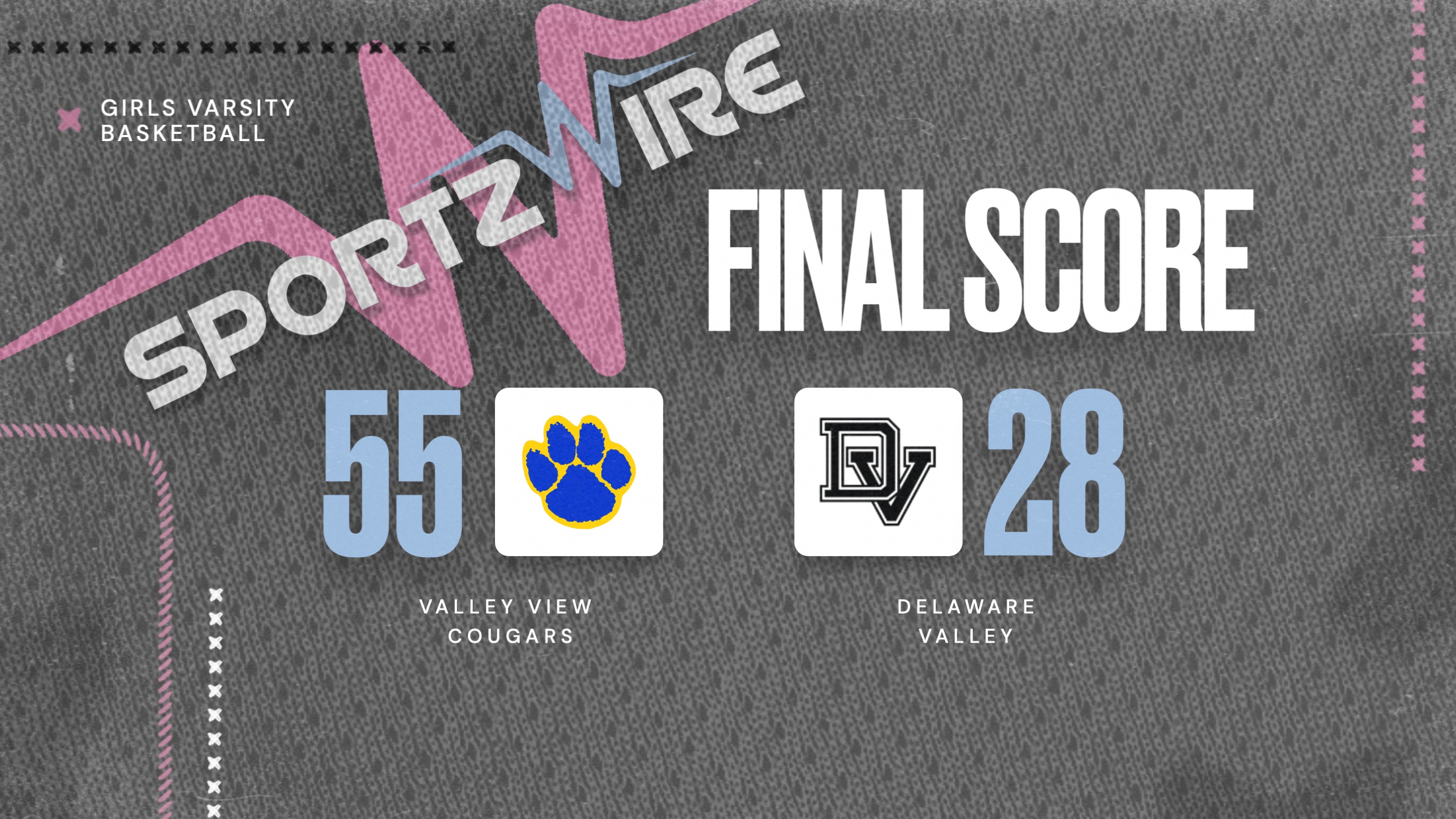 Valley View Pulls Away Early in 55 to 28 Division I Win Over Delaware Valley