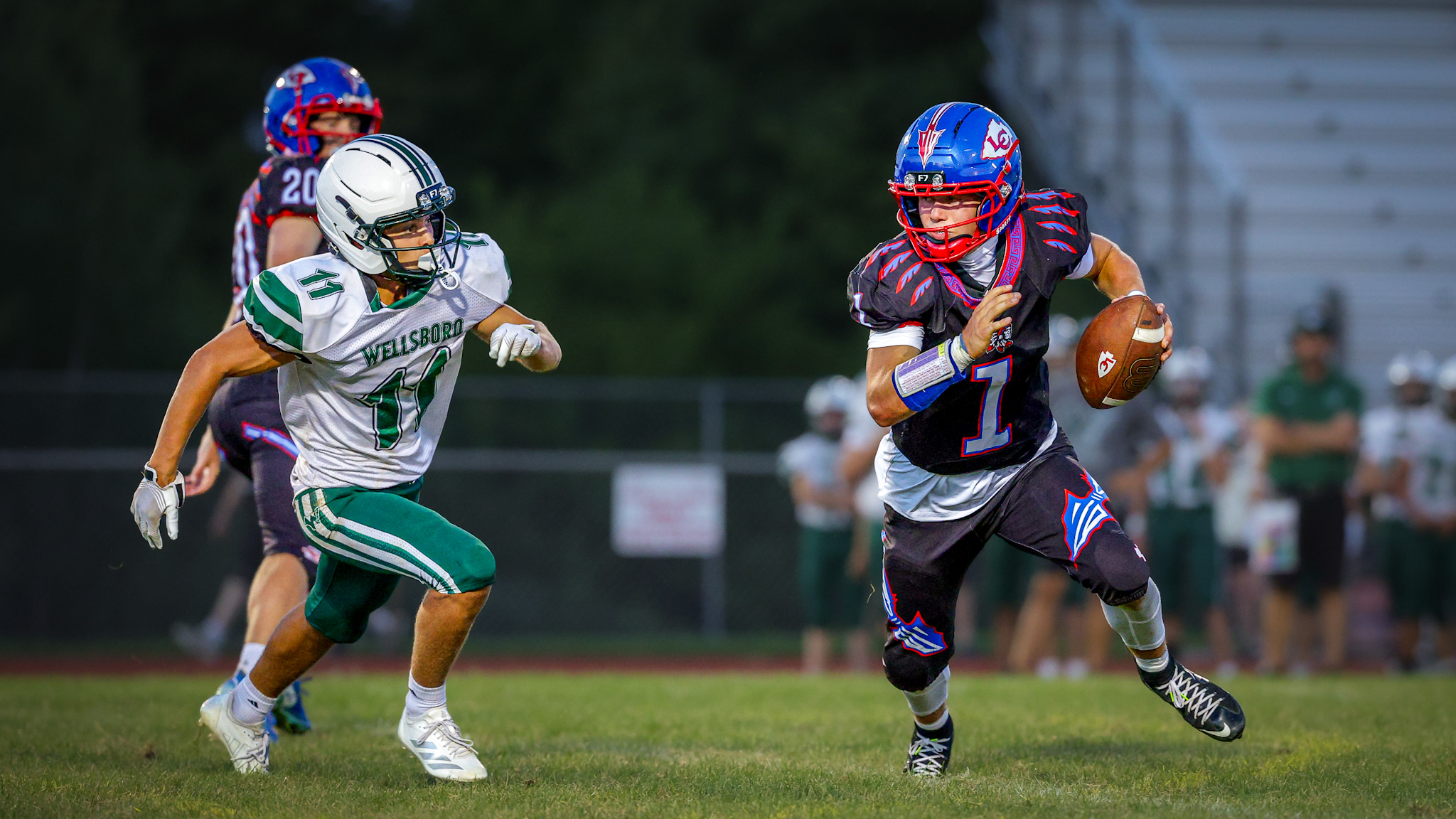 New Face at QB, Familiar Name in the Record Book: Lakeland Tops Wellsboro in Opener