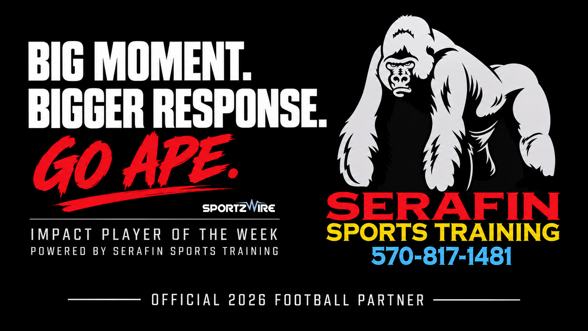 GO APE: SportzWire, Serafin Sports Training Launch Impact Player of the Week