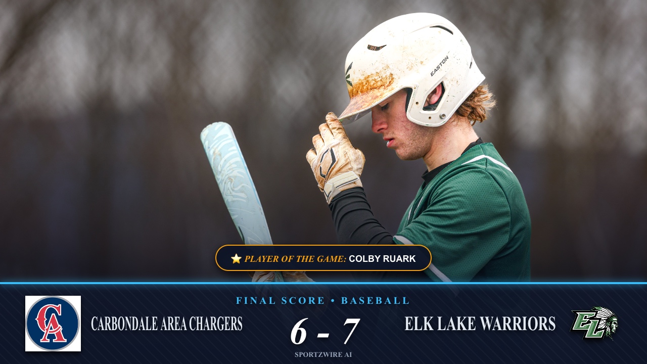 ELK LAKE SNATCHES THRILLER, EDGES CARBONDALE AREA 7-6