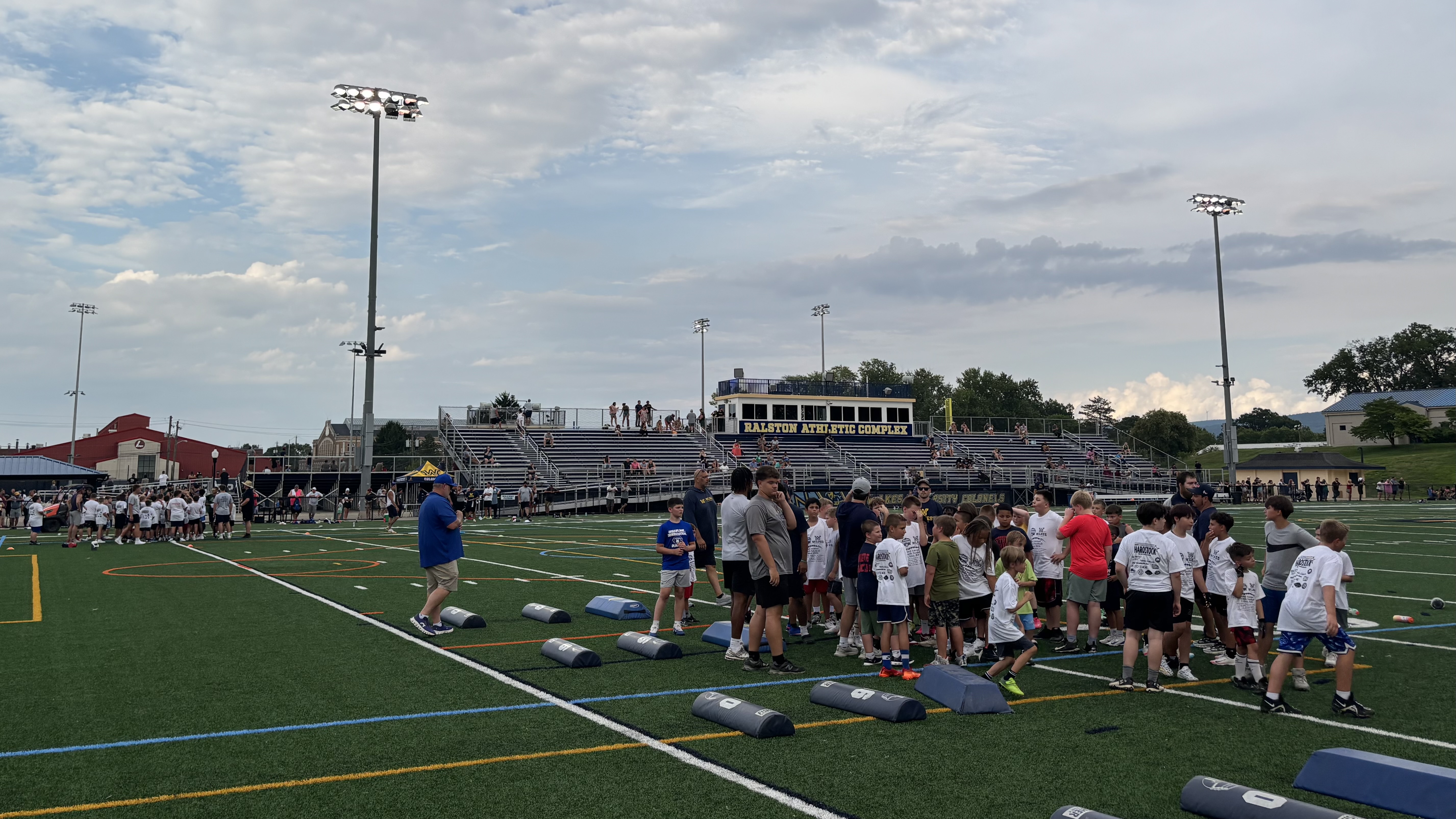 Valley League Youth Football Camp Draws Hundreds to Wilkes University for a Night of Learning and Fun