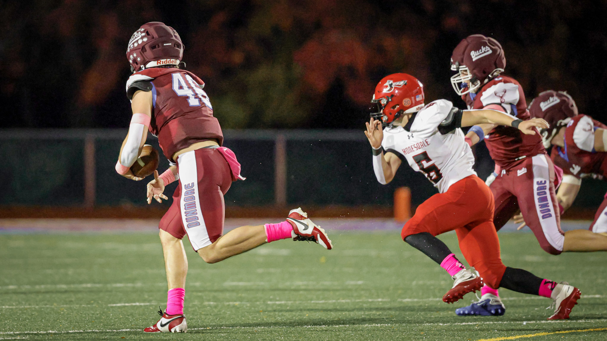 First Real Test Dunmore Answers the Talk With a 63-11 Statement Over Honesdale