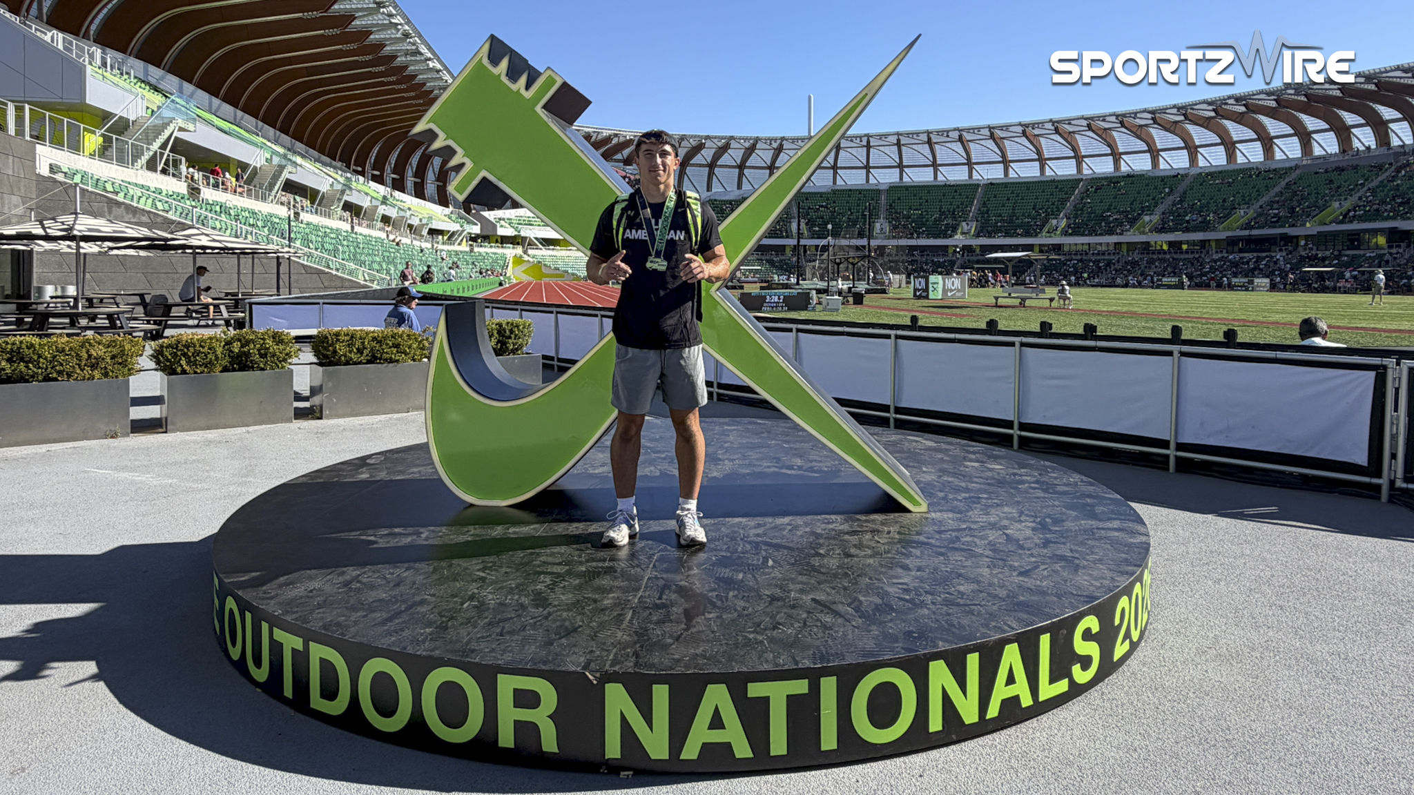GOLD IN EUGENE: Dallas Junior Hunter Pitcavage Launches Nation’s No 2 Throw at Nike Outdoor Nationals