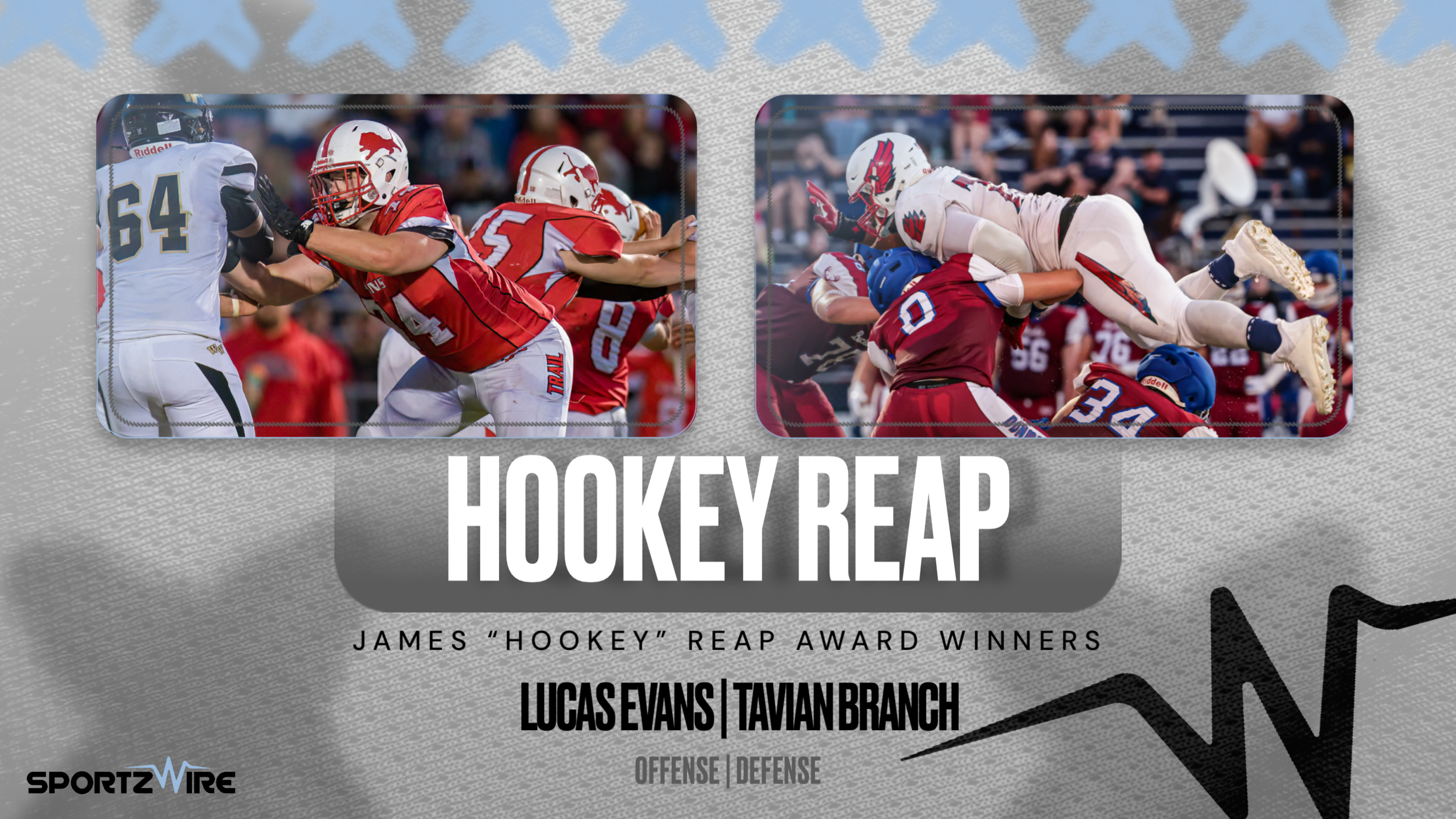 Built in the Trenches: Lucas Evans and Tavian Branch Earn James “Hookey” Reap Honors