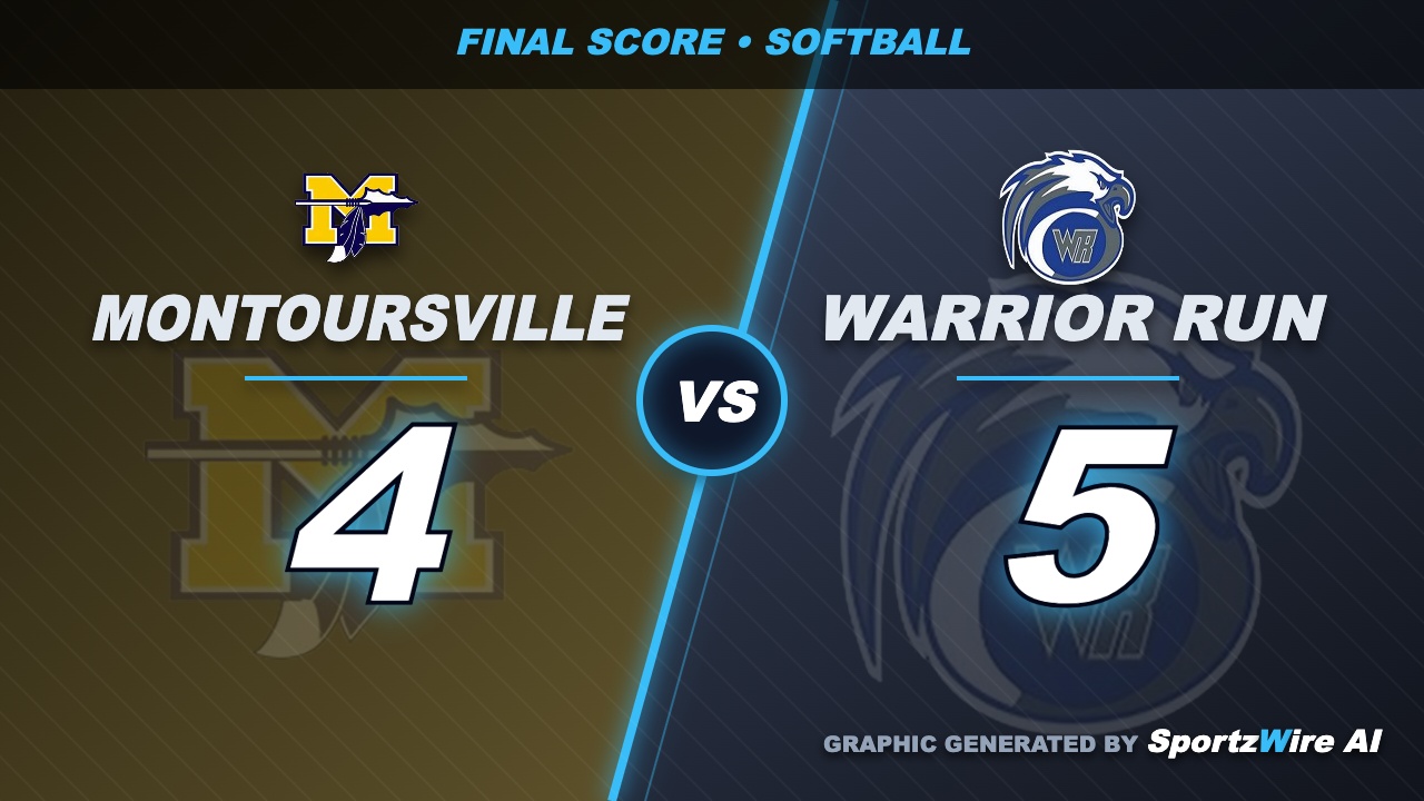 Softball: Warrior Run edged out Montoursville 5-4